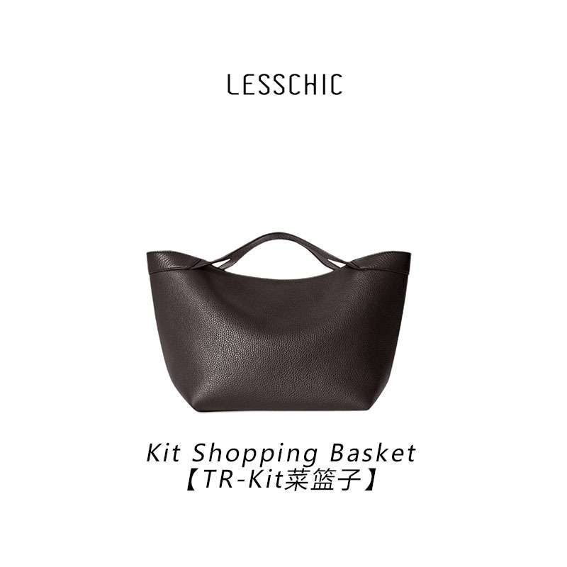 Lesschic【Tr-Kit Handbag】Versatile Leather Tote Bag with Inner and Outer Compartments