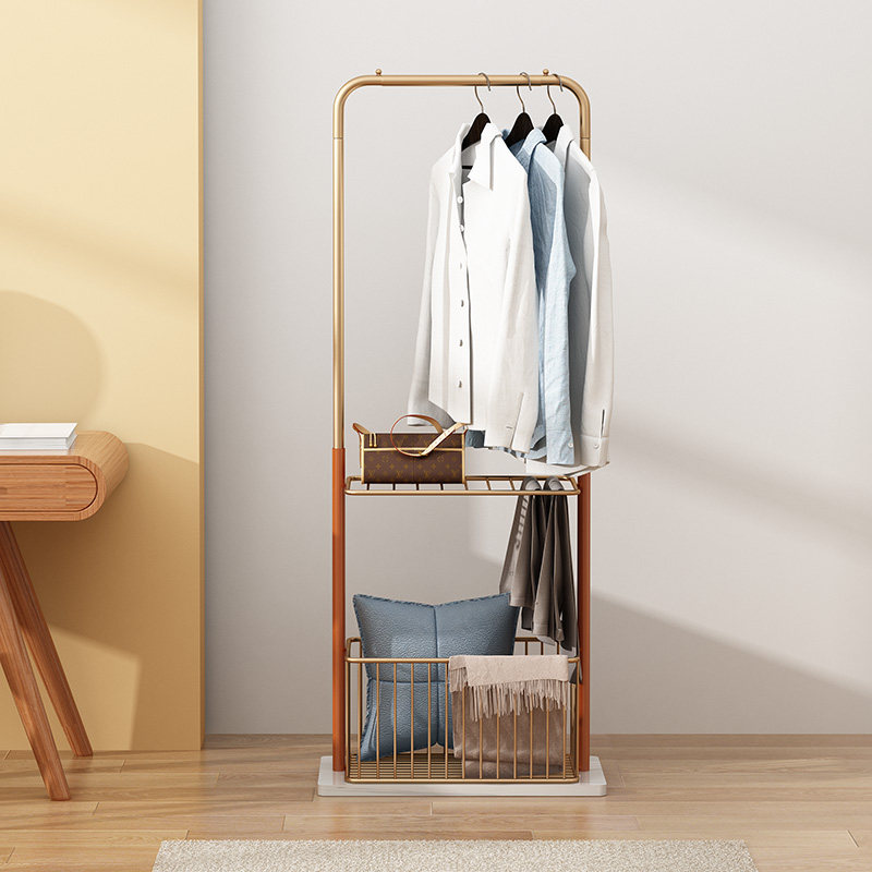 Multifunctional simple hanger floor bedroom rack net red coat rack clothes rack home door storage rack