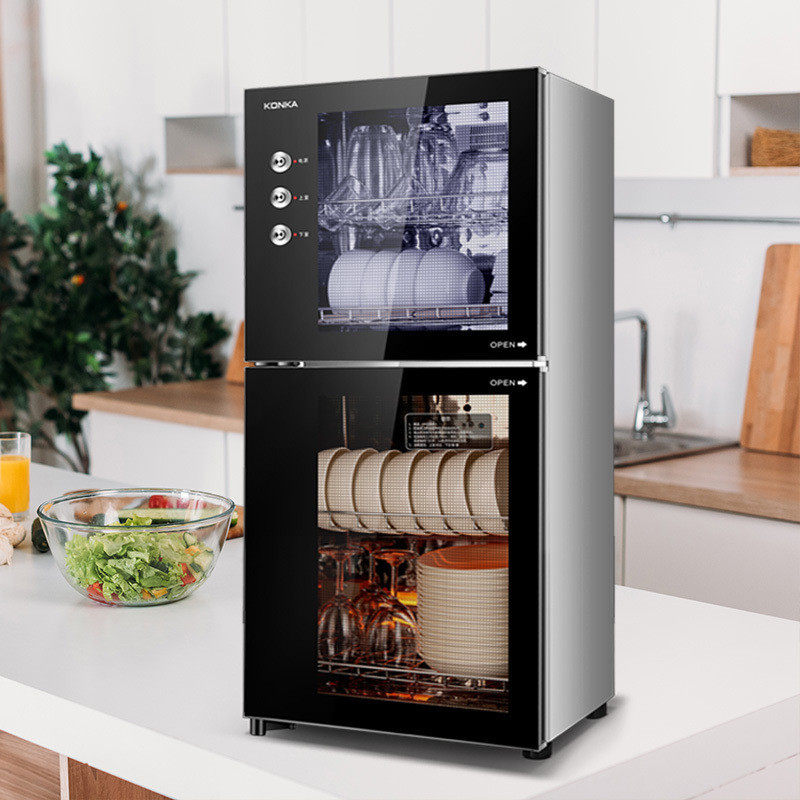 KONKA Yasuyoshi Sterilization Cabinet Household Small Cutlery Bowl chopstick cabinet Commercial standing high temperature ozone Large capacity