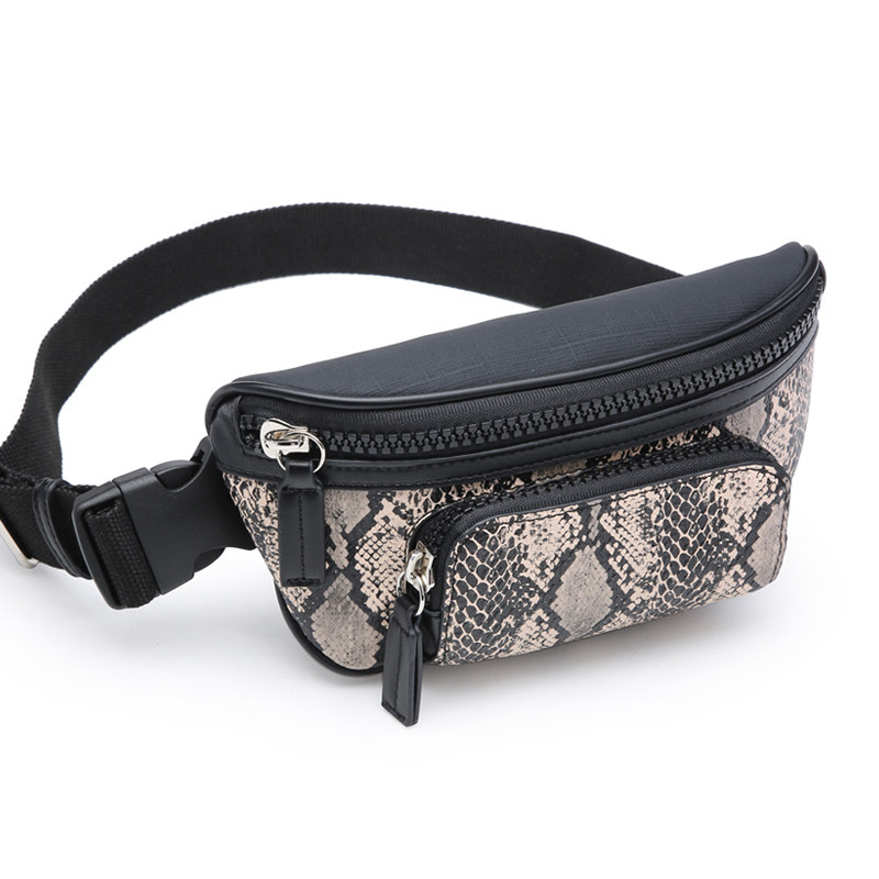2021 new mini small waist circumcision Snake Print Guide Suitors Work Fashion Fanny Pack Women Boobs Chest Bag Dual-use 9006