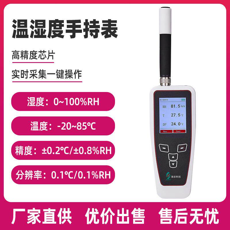 电气手持式露点仪工业级家用室内充电型高精度数显温湿度测量仪