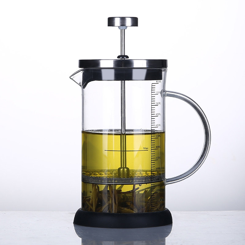 Flowing cup glass teapot tea brewer heat-resistant method pressure pot tea water separation filter tea brewer tea cup Sun Li the same model