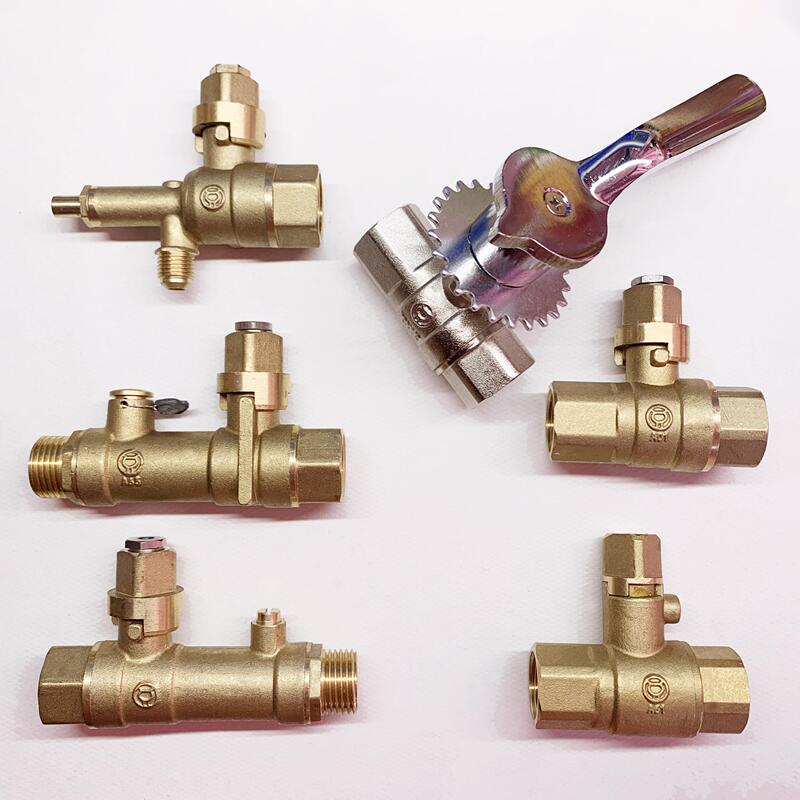 Hotel Stove Front Ball Valve 1/2 Inch Main Gas Valve Pilot Valve All-Copper Dn15 Gas 1/2 Inch Gas-Specific Fan Linkage