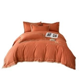 Хлопковый комплект для отеля, хлопковая простыня, удерживающий тепло пододеяльник, с вышивкой, 160 шт, увеличенная толщина, 4 предмета, легкий роскошный стиль