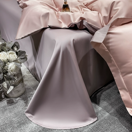 Хлопковый комплект, простыня, пододеяльник, покрывало, легкий роскошный стиль, 200 шт, 4 предмета