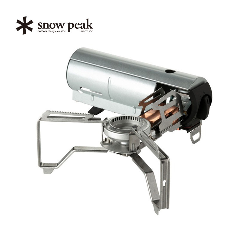 (Star model) snowpeak snow peak outdoor camping gas stove lightweight portable storage camping card gas stove