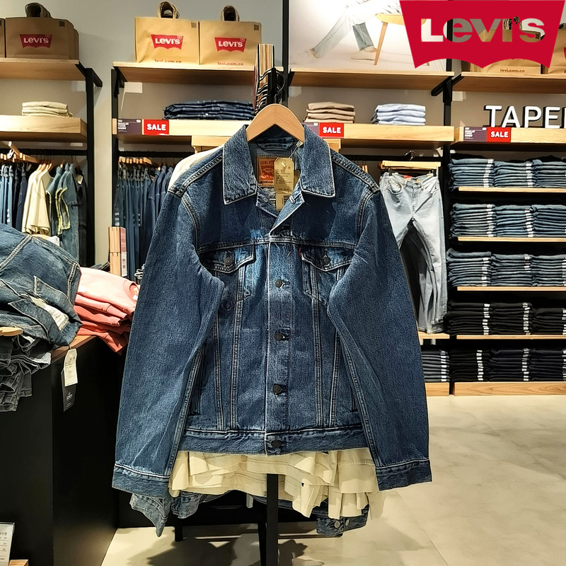 Levis Classic Type-3 Autumn and Winter Men's Blue Denim Jacket Couple Style 72334-0136