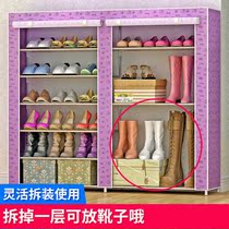 Shoe shelf home door simple multi-layer dustproof storage shoe cabinet special clearance economy dormitory storage God