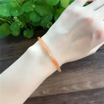 April day natural ice color chalcedony very fine bracelet Brazilian agate jingle bracelet girls fresh and sweet jade bracelet