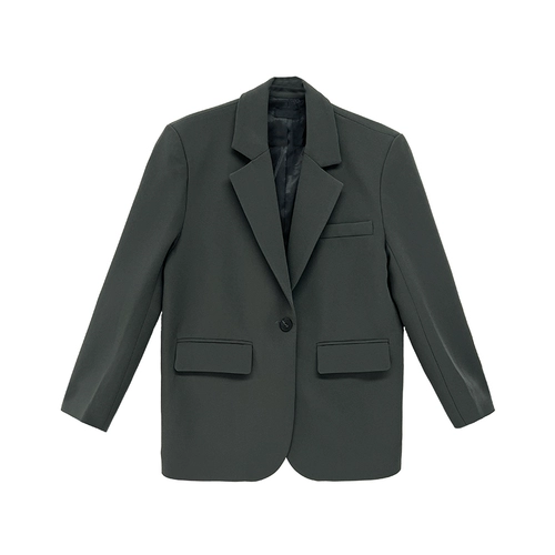 Дизайнерский черный пиджак классического кроя, осенние наплечники, тренд сезона