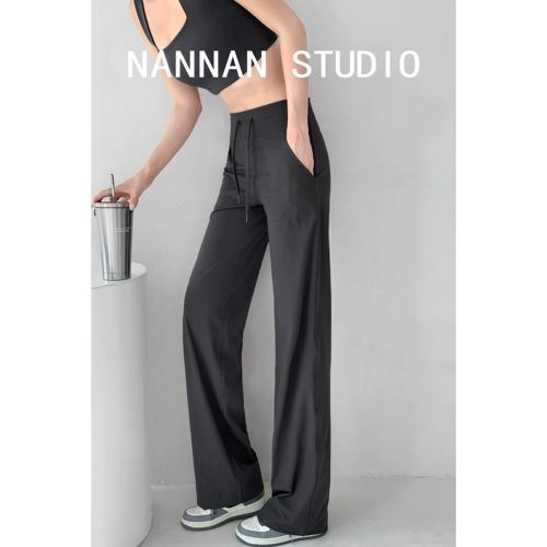 Легкие и тонкие штаны, одежда для йоги, свободный крой, по фигуре