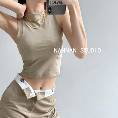 taobao agent Short tank top, high-quality style, can be worn over clothes