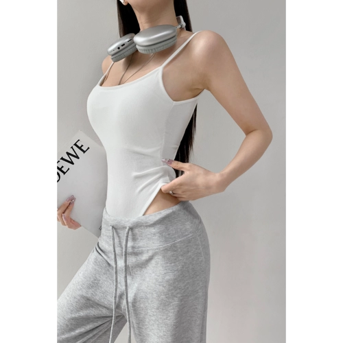 Сексуальный летний топ с чашечками, базовая майка, европейский стиль, в обтяжку, с открытой спиной