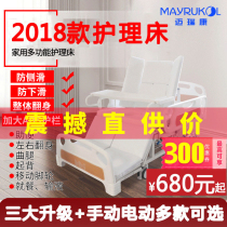 Melikon Nursing Bed Home Multipurpose Paralysis Medical Bed for Elderly Patients Medical Bed Flip Uplift Urine