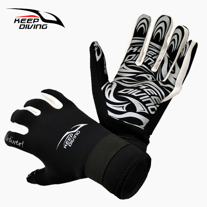 Keep Dving fashion snorkeling gloves 2MM neoprene diving gloves printed non-slip warm anti-thorn