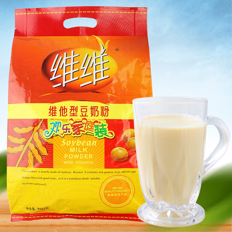 Weiwei soy milk powder 760g family-style soy milk powder promotion free mail-free soy milk nutrition breakfast delicious