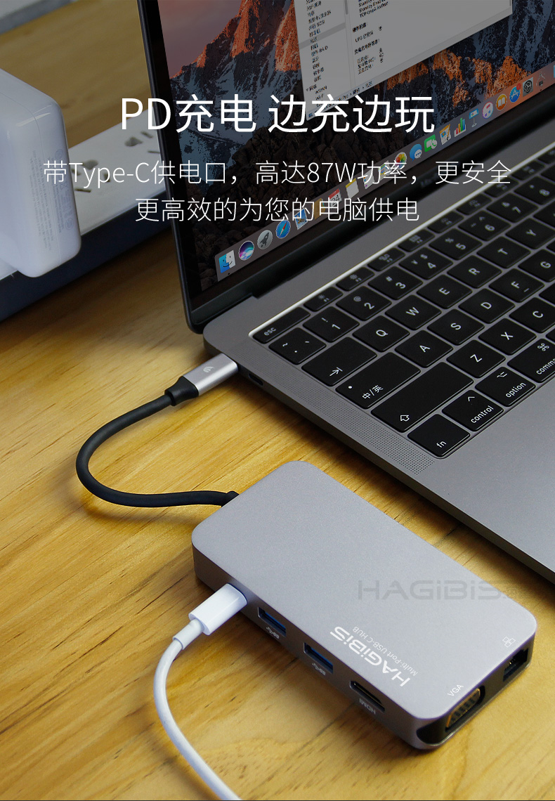 Type-c to HDMI vga chuyển đổi USB Apple MacBook máy tính Mac Pro adapter docking station Thunderbolt 3 Huawei P20 adapter phụ kiện máy tính xách tay macpro mở rộng dock