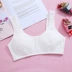 Cô gái Underwire Đồ lót Cotton Vest nhỏ Nữ Áo ngực Thiếu niên Phát triển Học sinh Trung học Học sinh Trung học Ngực Trung Quốc - Áo ngực không dây Áo ngực không dây