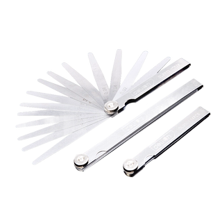 Deli hochwertige fühlerlehre aus stahl, hochpräzises dickes und dünnes blech-set, 0,02–1 ventil, einteiliges spaltlineal