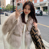 2022 New Fox Fur Furry Winter Fur Reduced Age Bomb Street Young Haining Women's Furry Coat