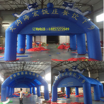 Customized inflatable tent happy shed opening ceremony wedding banquet red and white wedding stage advertising arch tent Air model