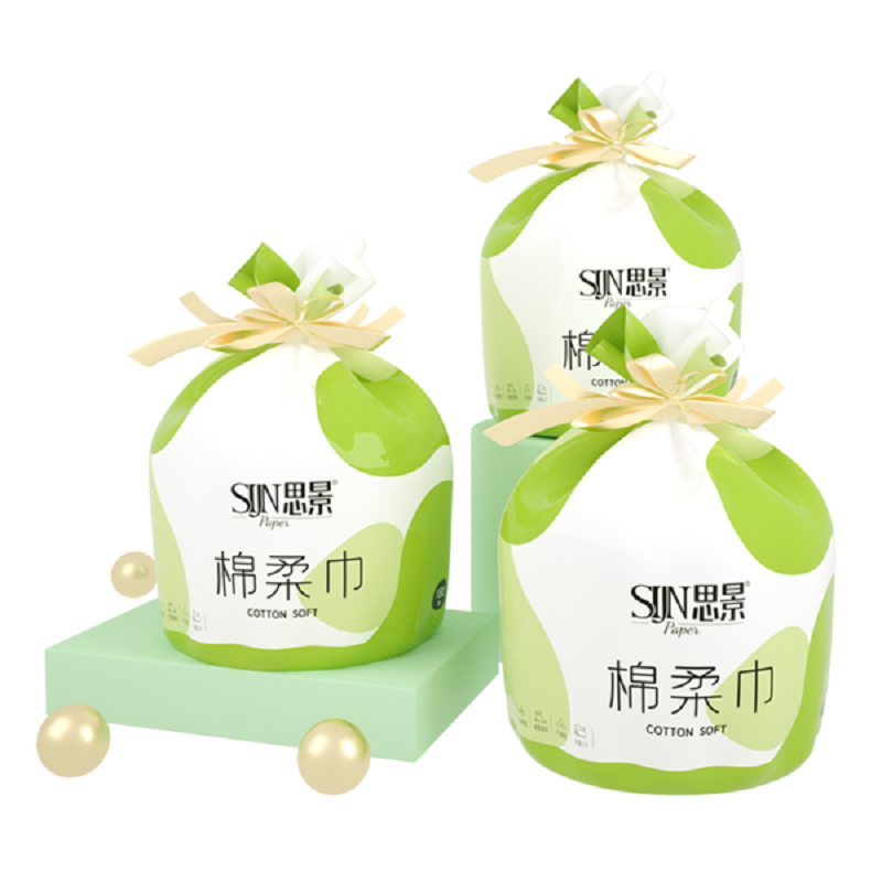 【首单+签到】思景棉柔巾3卷540g