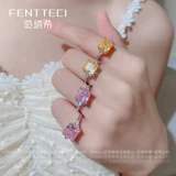 Обручальное кольцо для принцессы, серебро 925 пробы, 3 карат