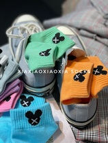 (More than five pairs) Korean ready-made all-match cotton socks for all seasons cute Mickey low-cut womens socks and student socks