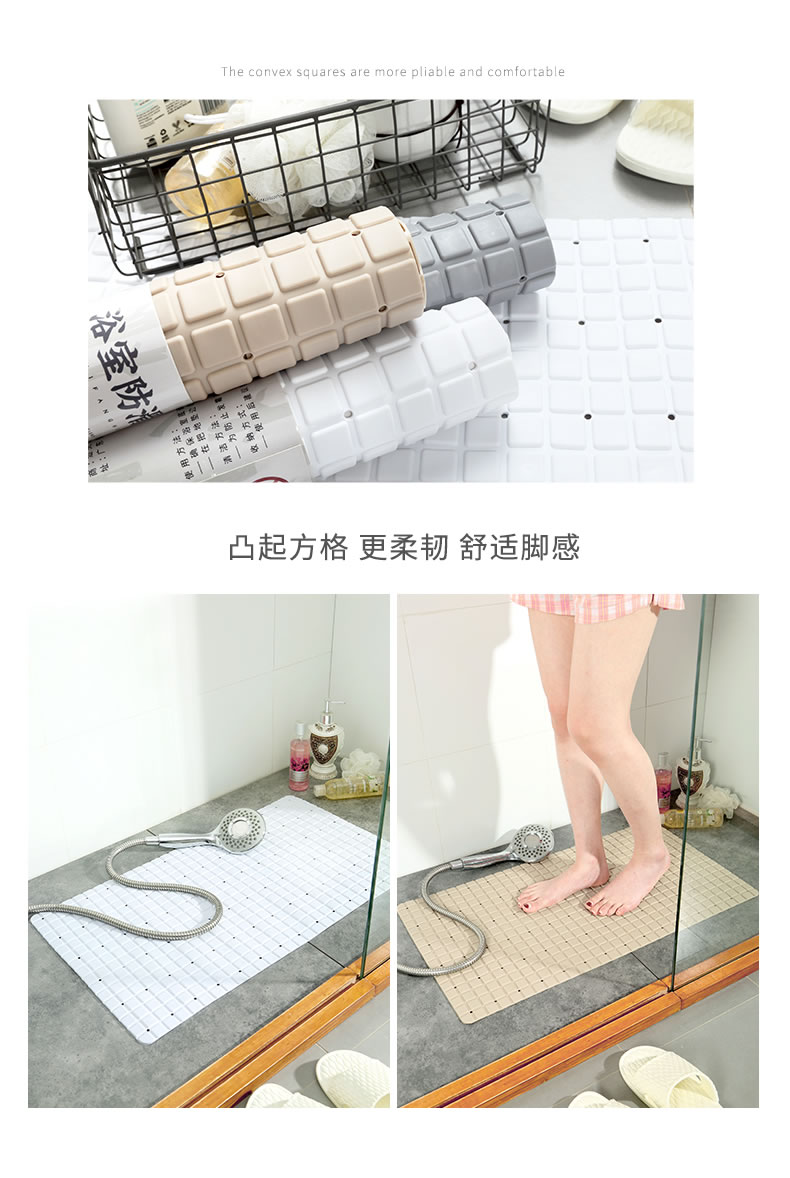 Thảm phòng tắm hộ gia đình tắm vòi hoa sen phòng tắm trẻ em tắm bồn tắm chống vỡ pad phòng tắm thảm - Thảm sàn thảm ghép xốp