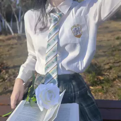 (Thorn original) jk DK uniform creative design genuine cartoon cute blue dragon tie bow tie