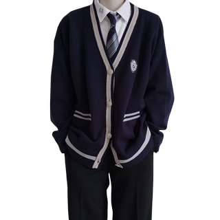 Jk/dk uniform sweater cardigan jacket men and women