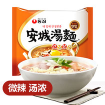 South Korea imported food Nongxin Ancheng noodle soup instant noodles micro spicy ramen soup fresh instant noodles 125g