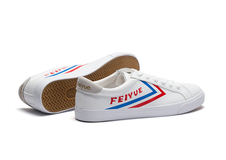 Dafu bước nhảy da thời trang giày thấp nam và nữ phong cách retro giày nhỏ màu trắng giày bình thường giày người yêu giày 394 giày thể thao đế cao