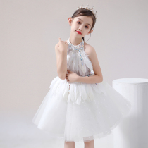 Childrens Gown Princess Dress Girl Model High-end Walking Show Gown Girl Piano Plays Out Little Flower Child Marriage