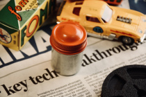 Little Red Riding Hood Vtg retro aluminum can 135 film aluminum can from the 1960s cassette collection Kodak cassette collection