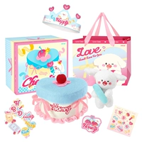 Вишневый щенок кукла торт + подарочный пакет