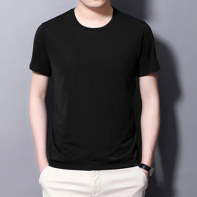 纯棉翻领2019新款宽松中年爸爸半袖夏装