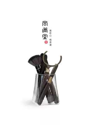 Shang Mantang Tea Ceremony Six Gentleman Ebony Kung Fu Tea Set Accessories Daquan Taping Glass Gentleman Taping Set