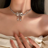 Свадебное платье, ожерелье и серьги, аксессуар, корейская цепочка до ключиц, изысканный стиль