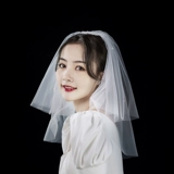 Корейский короткий аксессуар для волос из жемчуга для невесты, в корейском стиле