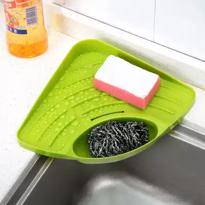 Triangle kitchen rack thickened plastic sink drain rack storage shelf drain basket finishing rack