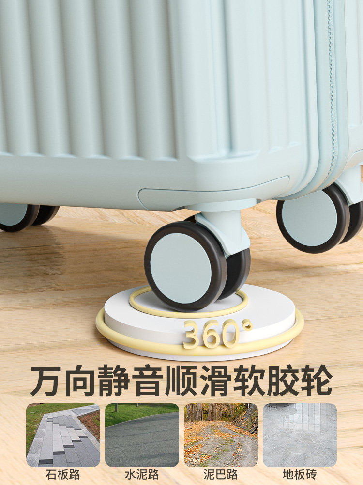 20inch Luggage Suitcase for Women, Large Capacity, Aluminum Frame, Sturdy and Durable, Small Travel Boarding Code Lock Suitcase for Men