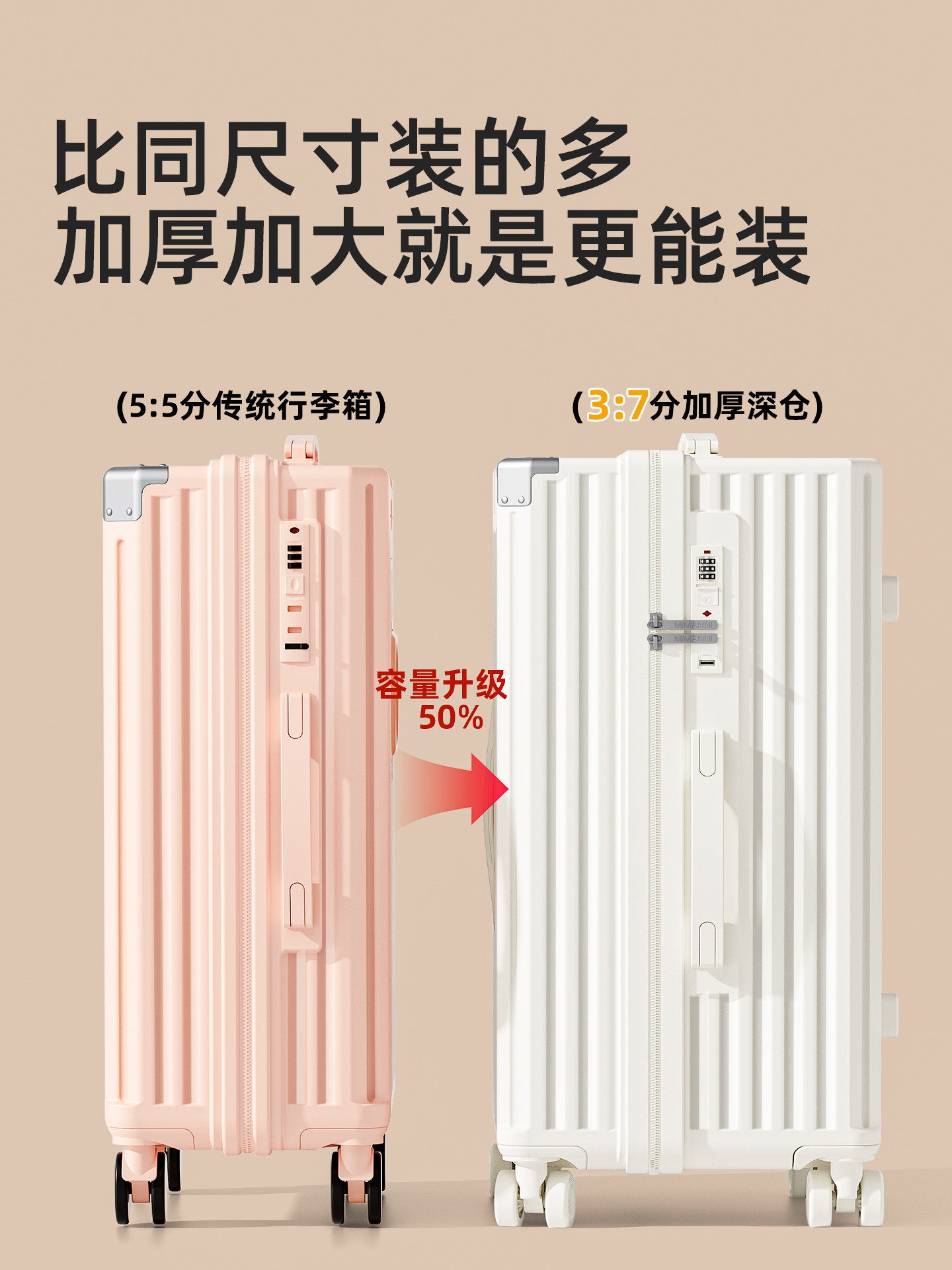 2025 New Model Suitcase 24-Inch 28 Large-Capacity Trolley Case for Female Students Living on Campus Male 26 Travel Password Lock Suitcase