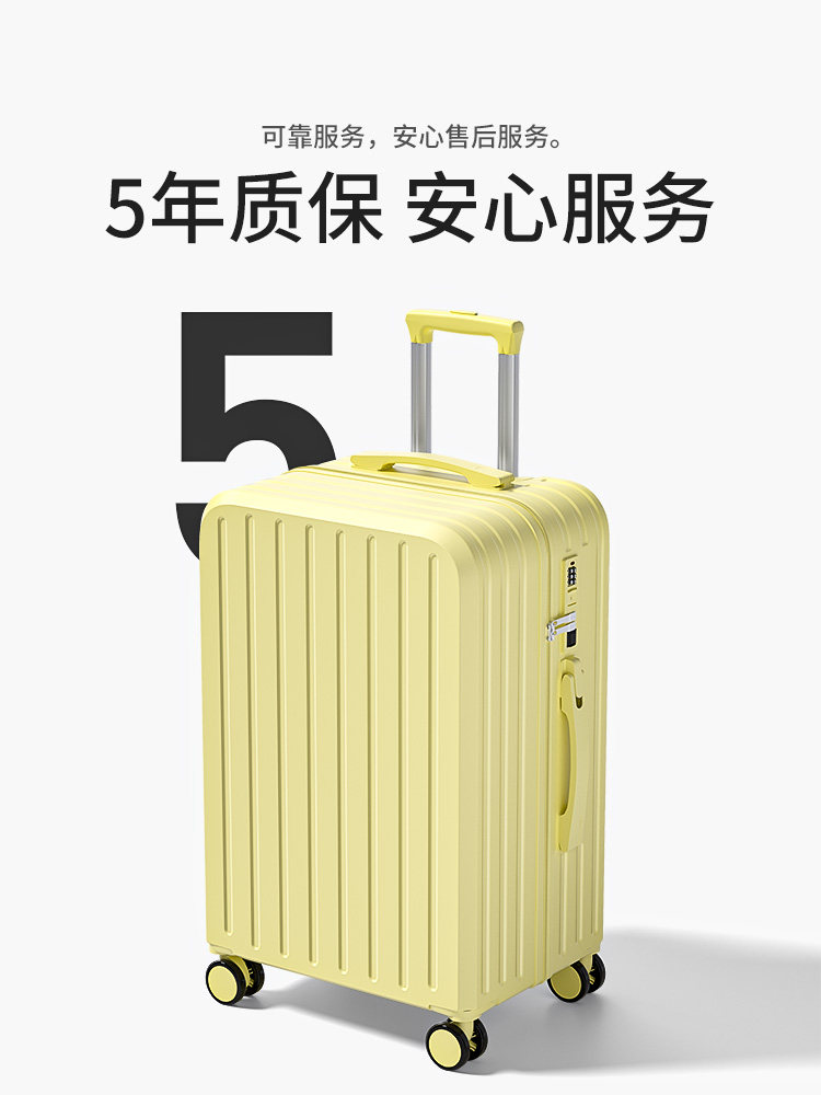 Luggage Suitcase Trolley Case for Women 2025 New Model 20inch Carry-On Small Password Lock Leather Case Travel Sturdy Durable Thickened