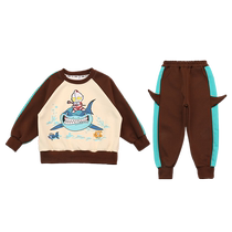 Boys autumn clothes suit 2023 new ocean gas baby spring and autumn clothing rookman Ottmann Childrens clothes for children