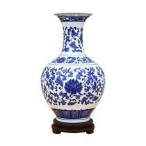 Jingdezhen Ceramic Wing Zhizhilotus Blue and White Porcelain Vase ornaments study living room ancient shelf crafts vase