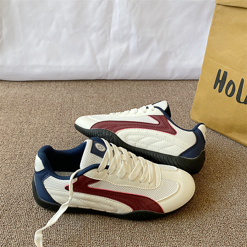 Racing Shoes/White Liquor Red Dexun Shoes, Unisex, 2026 Spring New Model, Thin-Soled, Versatile Sports and Casual Sneakers