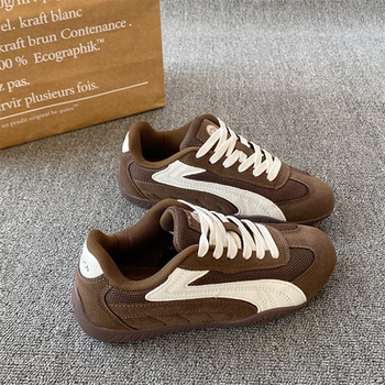 Racing Shoes/Couple's Brown Moral Training Shoes, Unisex, 2026 Spring New Model, Mesh Breathable Sports Casual Shoes