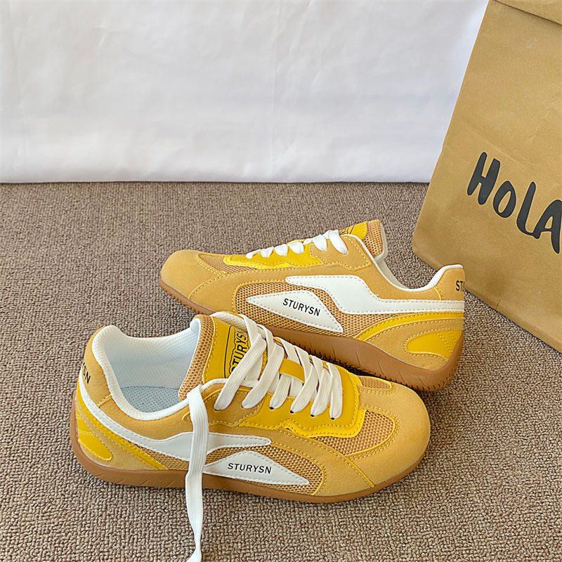 Lu Xiaoqi Racing Shoes/Yellow Thin-Soled Training Shoes Unisex 2026 Spring New Mesh Breathable Sneakers