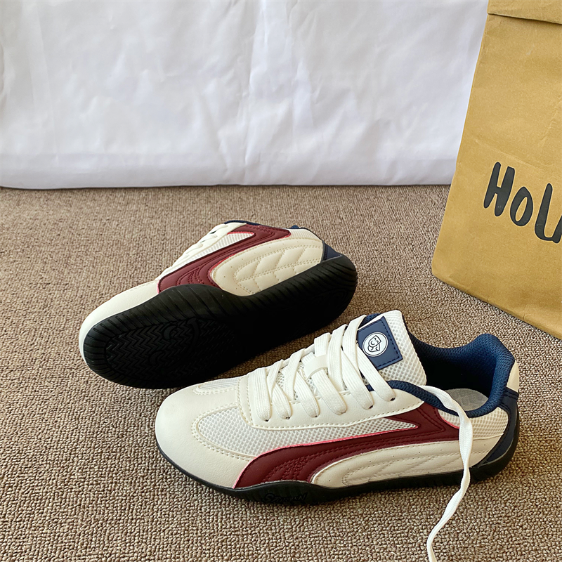 Racing Shoes/White Liquor Red Dexun Shoes, Unisex, 2026 Spring New Model, Thin-Soled, Versatile Sports and Casual Sneakers